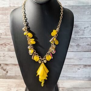 Eve Necklace Yellow Statement Necklace - Brand New